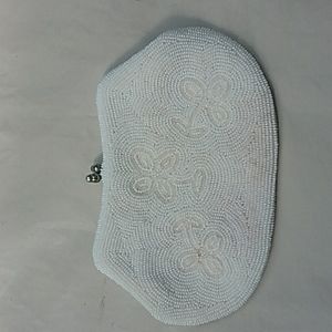 Unbranded frame beaded bag or coin purse size 7.5" x 4.5"